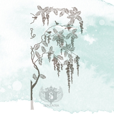 Трафарет - Глициния Трафарет - Глициния