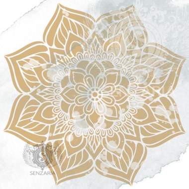 Трафарет - Цветочная мандала