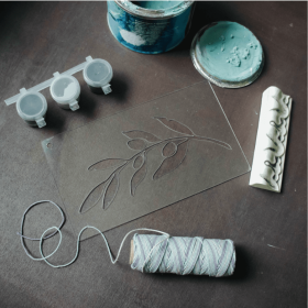 Трафарет - Олива веточка Трафарет - Олива веточка