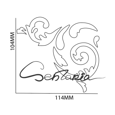 Трафарет - Изабелла вензеля Трафарет - Изабелла вензеля