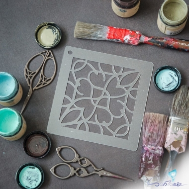 Трафарет - Кружево фрагмент Трафарет - Кружево фрагмент