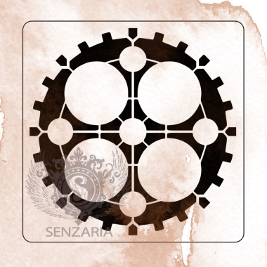 Трафарет - Шестеренки 1