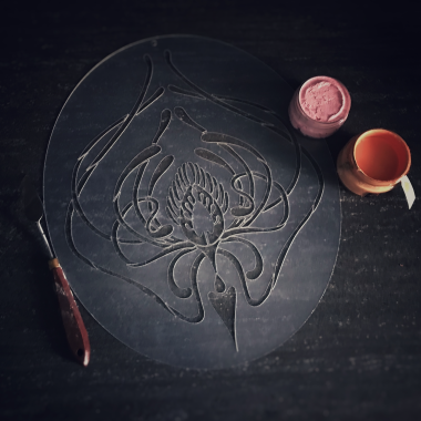 Трафарет - Павлиний глаз Трафарет - Павлиний глаз