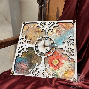 Мастер-класс - Зеркальные часы "Матильда" Мастер-класс - Зеркальные часы "Матильда"