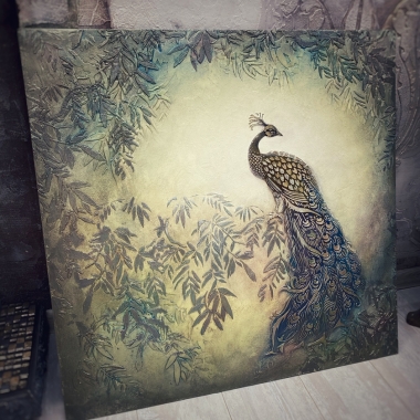 Мастер-класс - Многослойное панно Павлин Мастер-класс - Многослойное панно Павлин