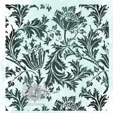 Трафарет - Дивный цветок